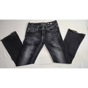Miss Me Jeans J5069BIR Bootcut Size 29 Sandblast Dark Wash Embellished Pockets